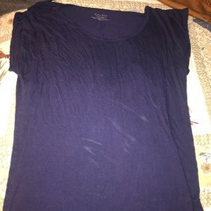 Purple calvin klein short sleeve